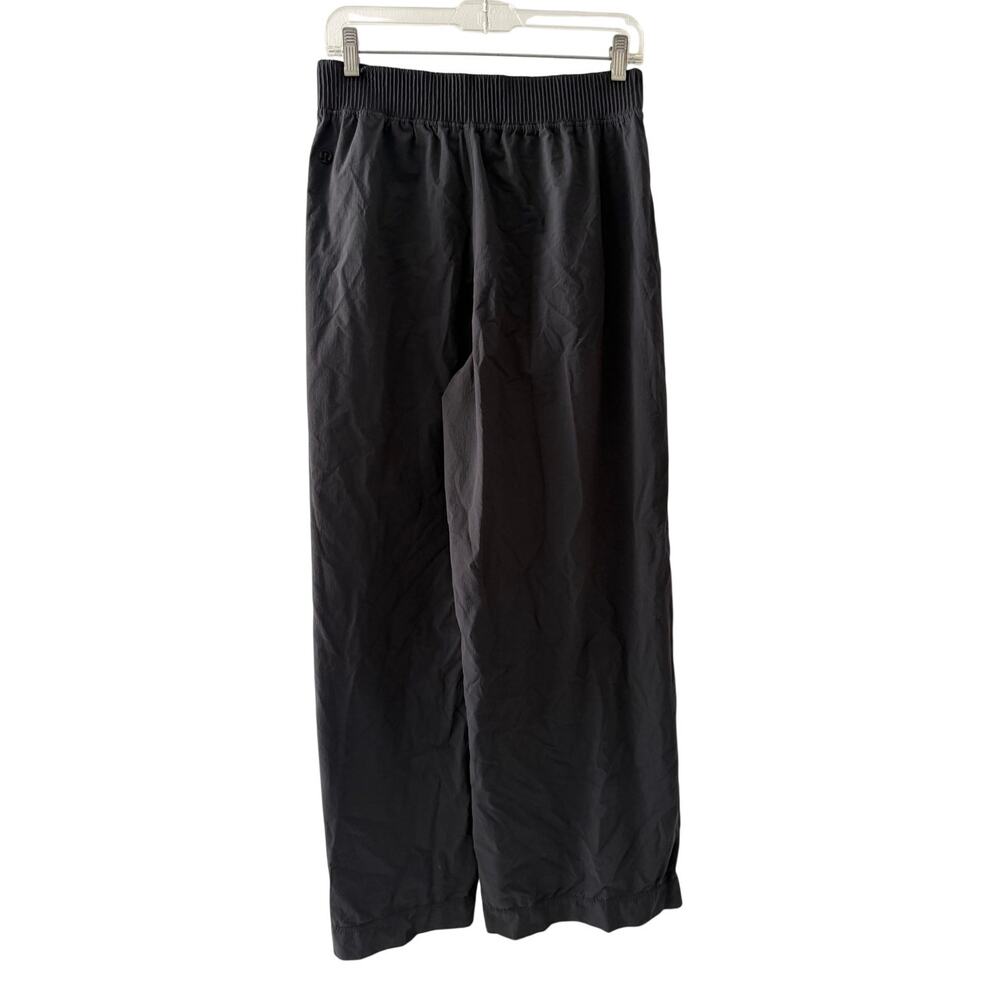 Lululemon Pants Mens Medium Black Pull On Wide Leg Logo Athletic Flared Led